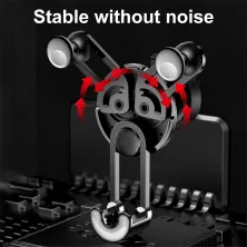 Автодержатель для телефона Baseus YY ehicle в воздуховод с зарядным кабелем Type-C 2A 1м Черный