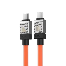 Кабель Baseus CoolPlay Series Fast Charging Data Cable Type-C to Type-C 100W 20V 5A 2m Помаранчевий
