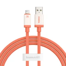 Кабель Baseus 0℃ Series Fast Charging Data Cable USB to Lightning 2.4A 1m Помаранчевий