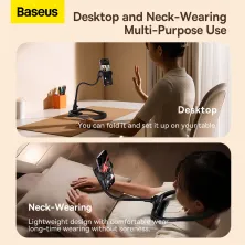 Держатель для телефона на шею Baseus ComfortJoy Series Neck Phone Holder Черный