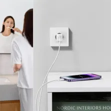 Сетевое зарядное устройство Baseus GaN5 Fast Charger 1C PD3.0 30W Type-C 3A Белый