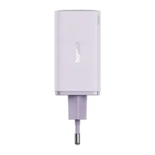 Мережевий зарядний пристрій Baseus GaN6 Pro 65W 2USB+2Type-C + кабель Baseus Type-C to Type-C 100W 20V/5A 1м Фіолетовий