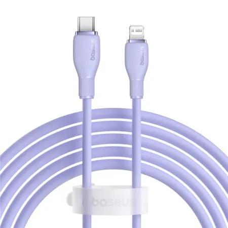 Кабель Baseus Pudding Series Fast Charging Data Cable Type-C to Lightning PD 20W 2m Фіолетовий