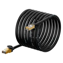 Кабель Baseus High Speed CAT7 Seven Types RJ45 10Gigabit Network Cable Ethernet Круглый 10m Черный
