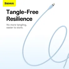 Кабель Baseus Jelly Liquid Silica Gel Fast Charging Data Cable Type-C to Lightning PD 20W 1.2m Синій