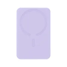 УМБ Baseus Magnetic Mini Wireless Fast Charge 2in1 10000mAh 20W 2.4A QC3.0+PD3.0 з Бездротовою зарядкою Qi 15W Фіолетовий
