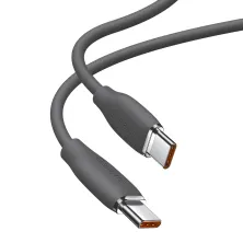 Кабель Baseus Jelly Liquid Silica Gel Fast Charging Data Cable Type-C to Type-C 100W 20V 5A 1.2m Чорний