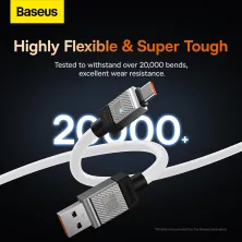 Кабель Baseus CoolPlay Series Fast Charging Data Cable USB to Type-C 100W 20V 5A 2m Білий