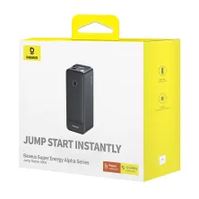 Пускозарядное устройство Бустер Baseus Super Energy Alpha Series Jump Starter 3in1 12V 6000mAh 600A с функцией Павербанка и LED фонарика Черный
