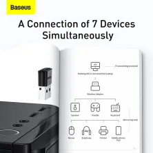 USB Bluetooth Адаптер BASEUS Wireless Adapter BA04 BT5.0 20m Черный