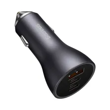 Автомобильное зарядное устройство Baseus Golden Contactor Pro Triple Fast Charger Car Charger 65W USB+2Type-C Серый