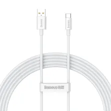 Кабель Baseus Superior Series Fast Charging Data Cable USB to Type-C 100W 20V 5A 2m Білий