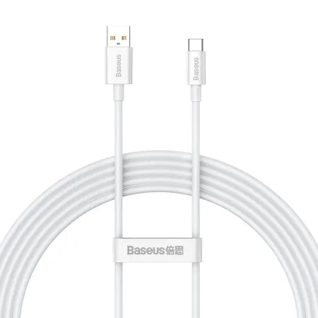 Кабель Baseus Superior Series Fast Charging Data Cable USB to Type-C 100W 20V 5A 2m Белый