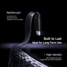 Кабель Baseus MVP 3 Series Fast Charging Data Cable Type-C to Type-C 100W 20V 5A 2m Чорний