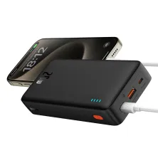 УМБ Baseus Airpow Fast Charge 20000mAh 20W 3A с технологией QC3.0+PD3.0 USB+Type-C + Кабель USB to Type-C Черный