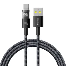 Кабель Baseus Display 2 Series Fast Charging Data Cable USB to Type-C 100W 20V 5A 1m Чорний