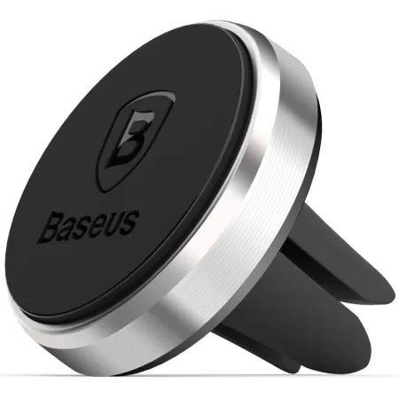 Автодержатель для телефона магнитный Baseus Magnet Car Mount в воздуховод Серебристый