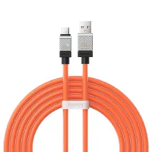 Кабель Baseus CoolPlay Series Fast Charging Data Cable USB to Type-C 100W 20V 5A 2m Оранжевый