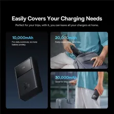 УМБ Baseus Star-Lord Digital Display 10000mAh 30W з технологією QC3.0+PD3.0 2USB+Type-C + Кабель USB to Type-C Чорний