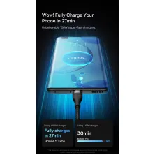 Кабель Baseus Flash Series 2 3-in-1 Fast Charging Data Cable USB to Lightning+Type-C+MicroUSB 100W 1.2m Чорний