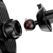 Автодержатель для телефона Baseus Smart Car Mount Cell Phone в воздуховод автоматический Серебристый