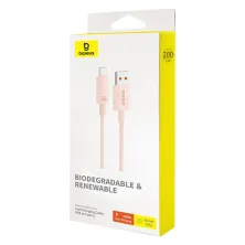 Кабель Baseus Habitat Series Fast Charging Data Cable USB to Type-C 100W 20V 5A 2m Розовый