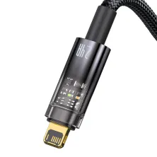 Кабель Baseus Explorer Series Auto Power-Off Fast Charging Data Cable USB to Lightning 2.4A 2m Черный