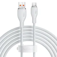 Кабель Baseus Pudding Series Fast Charging Data Cable USB to Type-C 100W 20V 5A 2m Белый