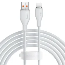 Кабель Baseus Pudding Series Fast Charging Data Cable USB to Type-C 100W 20V 5A 2m Белый