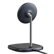 Бездротовий зарядний пристрій Baseus Swan Magnetic з функцією MagSafe і Qi 15W Чорний