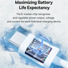 Кабель Baseus Superior 2 Series Fast Charging Data Cable Type-C to Type-C 100W 20V 5A 1m Білий