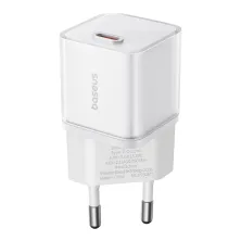 Мережевий зарядний пристрій Baseus GaN5S Fast Charger 1C PD3.0 20W Type-C 3A Білий