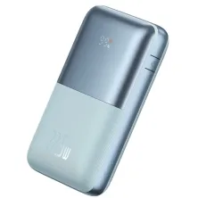 УМБ Baseus Bipow Pro Digital Display 20000mAh 22.5W 5A з технологією QC3.0+PD3.0 2USB+Type-C + Кабель USB to Type-C Блакитний
