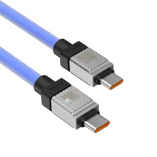 Кабель Baseus CoolPlay Series Fast Charging Data Cable Type-C to Type-C 100W 20V 5A 2m Синій