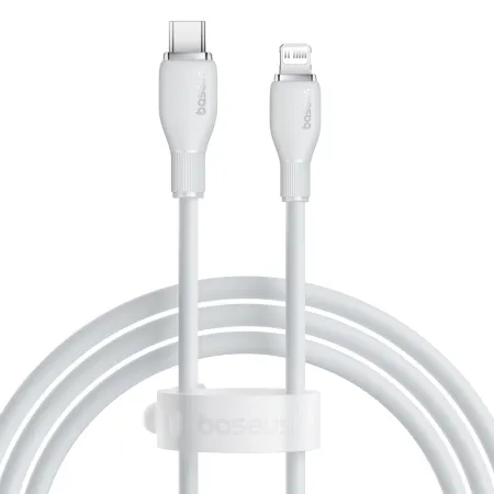 Кабель Baseus Pudding Series Fast Charging Data Cable Type-C to Lightning PD 20W 1m Білий