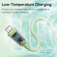 Кабель Baseus Habitat Series Fast Charging Data Cable USB to Lightning 2.4A 1m Салатовый