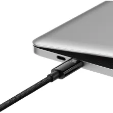 Кабель Baseus Tungsten Gold Fast Charging Data Cable Type-C to Type-C 240W 2m Черный