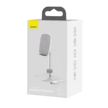 Бездротовий зарядний пристрій Baseus Literary Youth Desktop Bracket з технологією Qi 15W Сріблястий