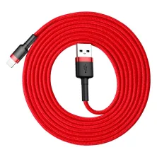Кабель Baseus Cafule Cable USB to Lightning 1.5A 2m Червоний