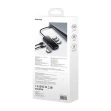 USB-хаб Baseus 7in1 AcmeJoy 7-Port Type-C HUB Adapter Type-C to USB3.0*2, USB2.0*2, Type-C*1, 4KHDMI, TF, SD Сірий