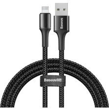 Кабель Baseus Halo Data Cable USB to Lightning 2.4A 0.5m Черный