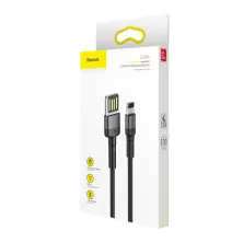 Кабель Baseus Cafule Cable Special Edition USB to Lightning 2.4A 1m Сірий