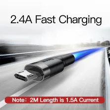 Кабель Baseus Cafule Cable USB to Micro USB 2.4A 0.5m Чорний