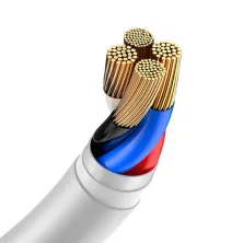 Кабель Baseus Simple Wisdom Series Fast Charging Data Cable USB to Type-C 40W 10V 4A 1.5m Набор 2 шт Белый