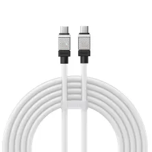 Кабель Baseus CoolPlay Series Fast Charging Data Cable Type-C to Type-C 100W 20V 5A 2m Білий