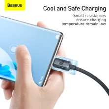 Кабель Baseus Crystal Shine Series Fast Charging Data Cable USB to Type-C 100W 20V 5A 1.2m Чорний