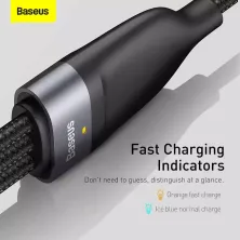 Кабель Baseus Flash Series 2 3-in-1 Fast Charging Data Cable USB to Lightning+Type-C+MicroUSB 66W 1.2m Черный