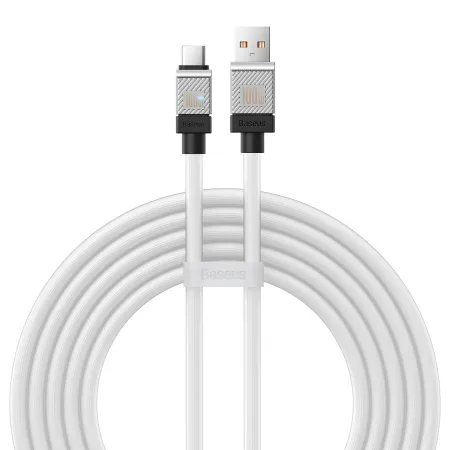 Кабель Baseus CoolPlay Series Fast Charging Data Cable USB to Type-C 100W 20V 5A 2m Білий