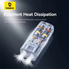 Автокомпресор універсальний Baseus SuperMini Mega Series 120W Чорний