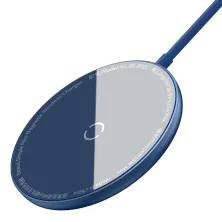 Бездротовий зарядний пристрій Baseus Simple Mini Magnetic з функцією MagSafe і Qi 15W Синій
